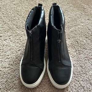 Mix No. 6 Black and White Slip-On Sneakers
